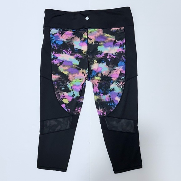 Set of 2 LuLaRoe Rise Fearless Crop Fitness Leggings Size 2X Capri Floral - Picture 5 of 16